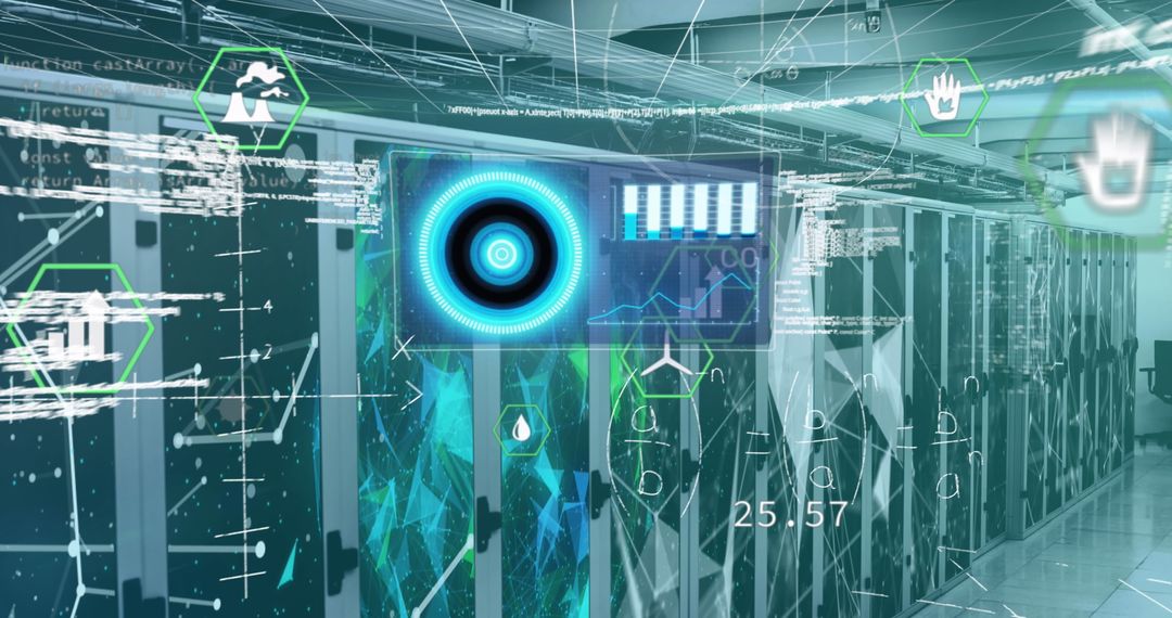 Virtual Data Interface in Modern Server Room