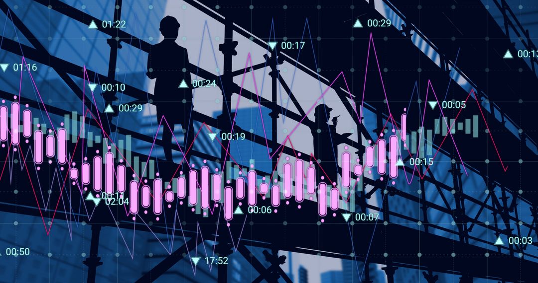 Businessman Analyzing Stock Market Graph with Charts and Data Overlay - Free Images, Stock Photos and Pictures on Pikwizard.com