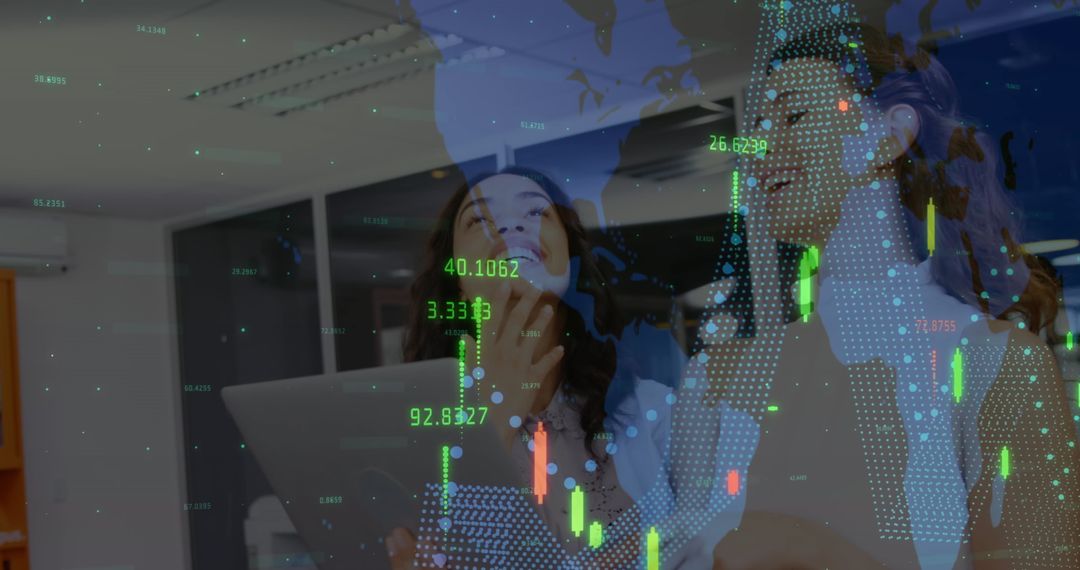 Global Data Analysis by Diverse Business Team at Office