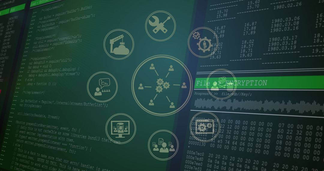 Advanced Cybersecurity Data Analysis and Encryption Visualization - Free Images, Stock Photos and Pictures on Pikwizard.com