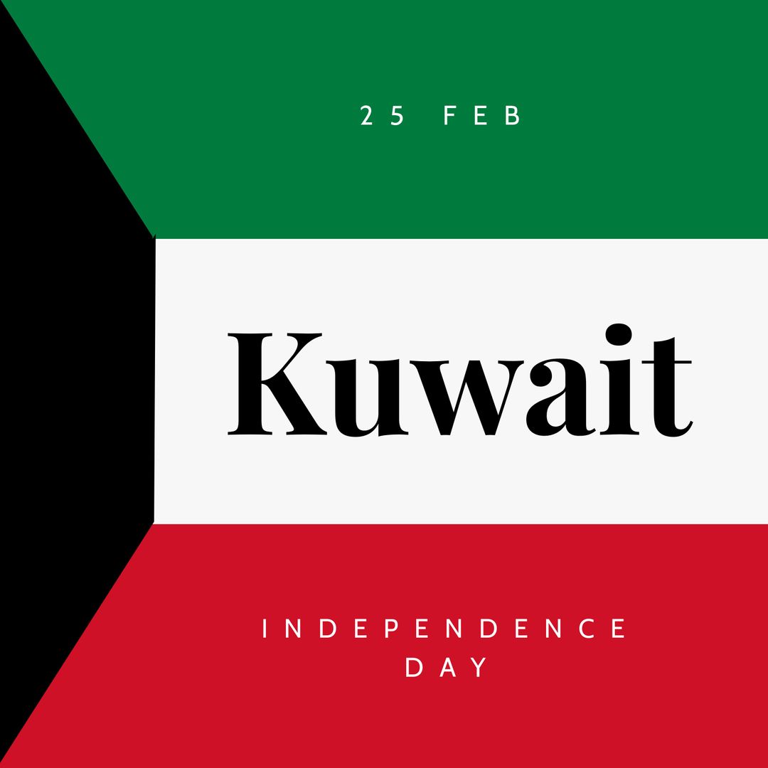 Kuwait Independence Day Graphic Celebration Design