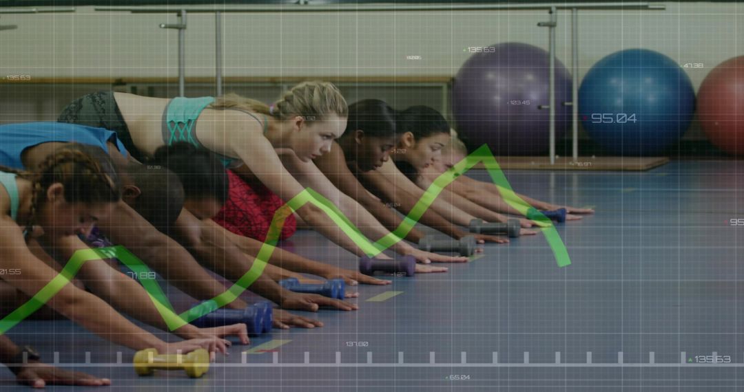 Group Fitness Training with Overlapping Line Graph Analytics