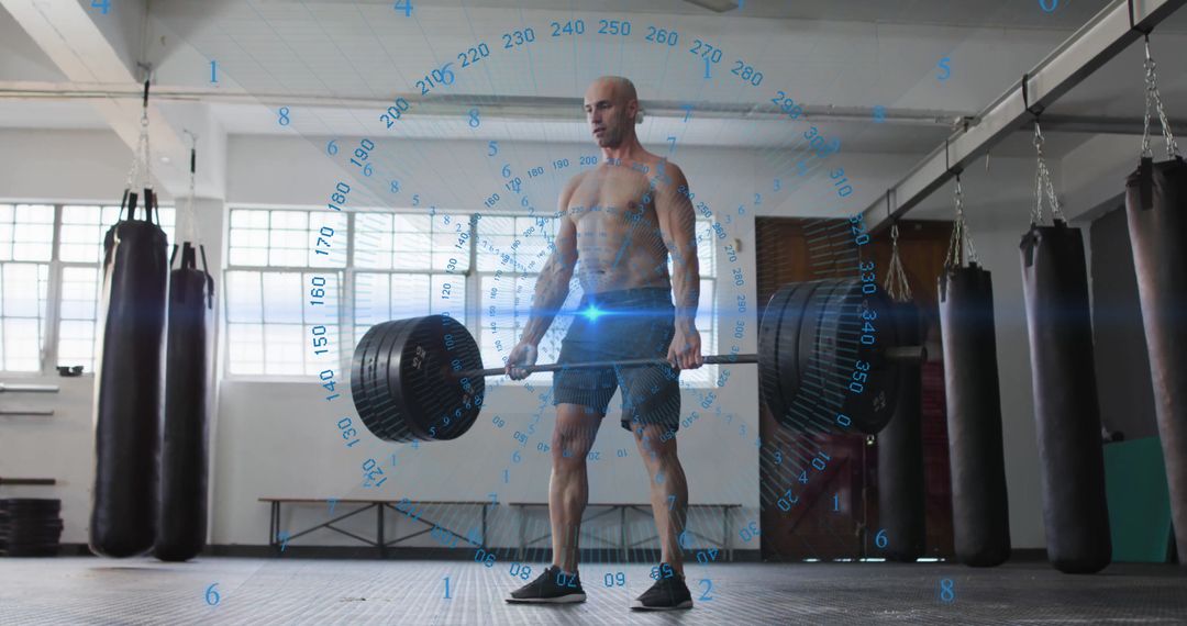 Digital Concepts and Fitness: Athlete Lifting in Gym Visual Effects