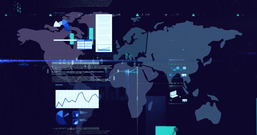 Global Data Visualization with Technology Interface - Free Images, Stock Photos and Pictures on Pikwizard.com