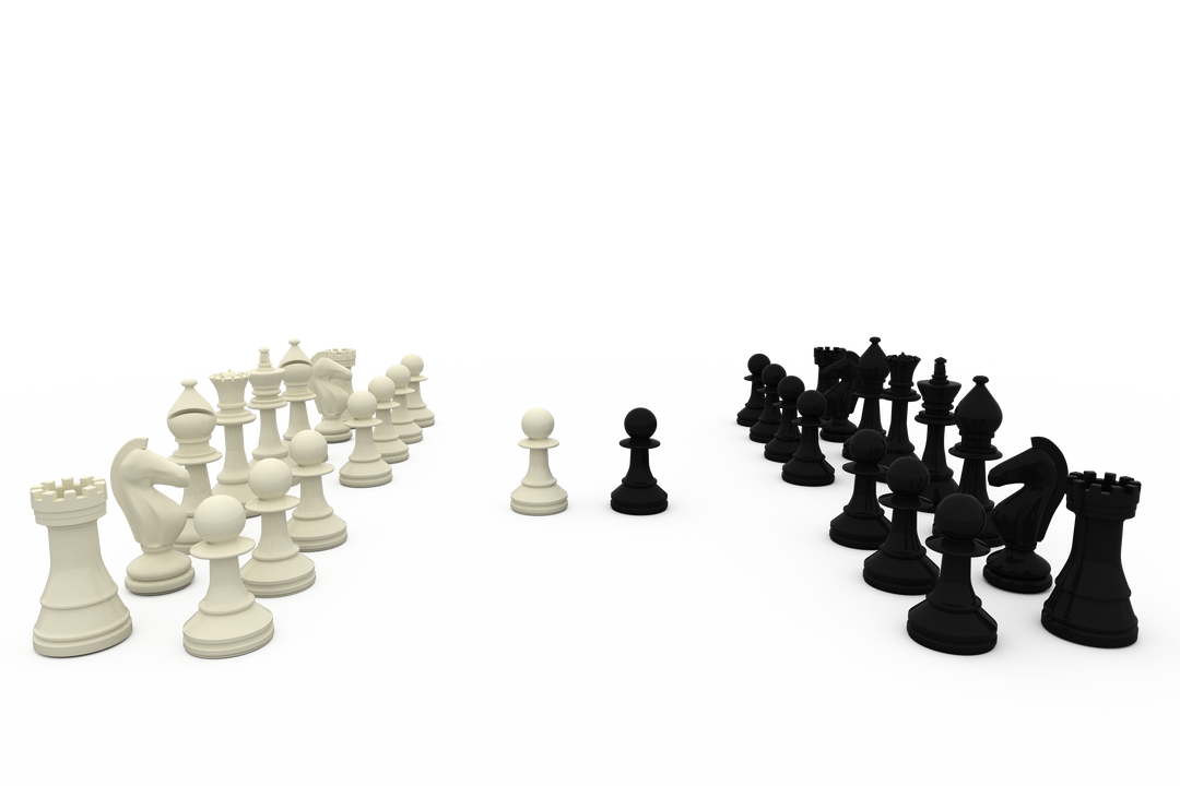 Transparent Background Chess Pieces Set Up for Strategic Game - Download Free Stock Images Pikwizard.com