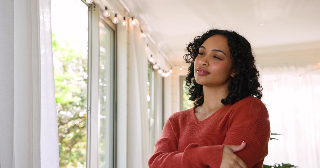 Tranquil Moment by Bright Window