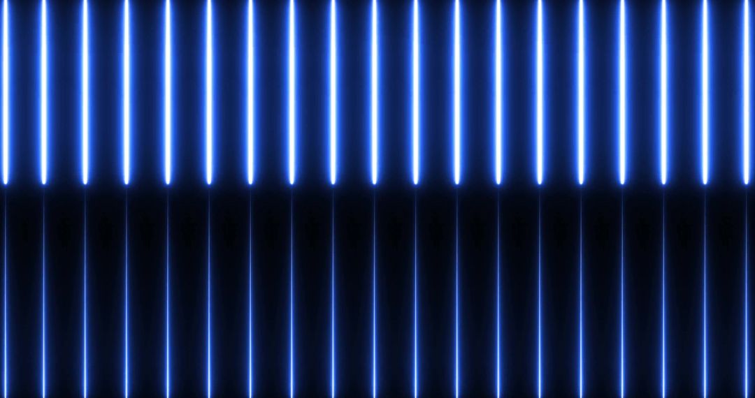Futuristic Blue Light Beams Creating Geometric Patterns