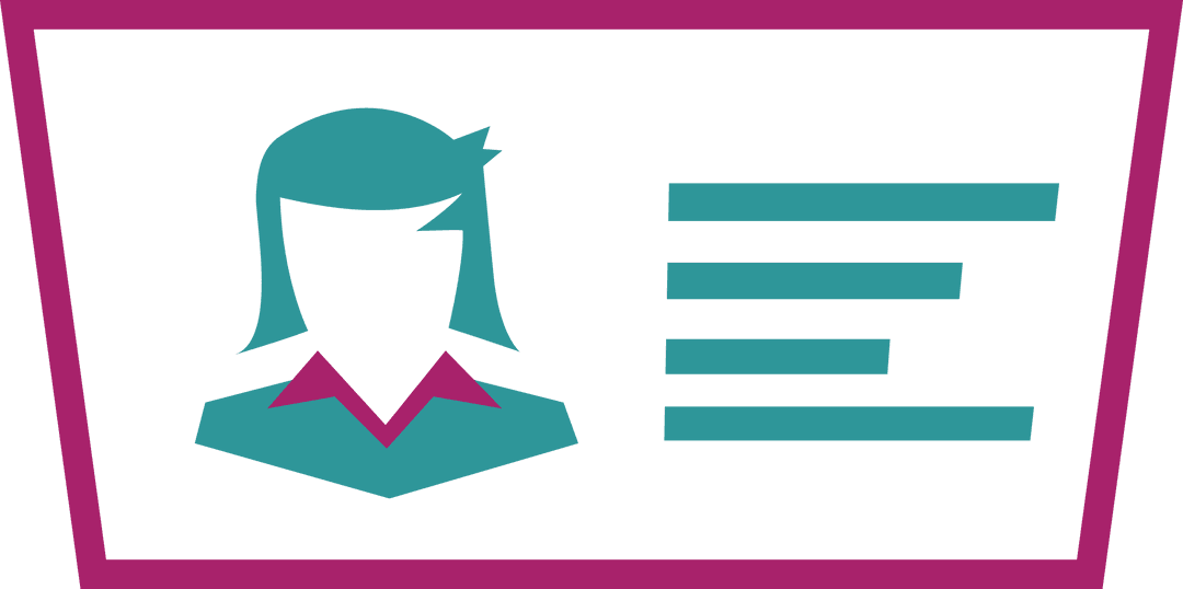 Purple Identification Card Icon on Transparent Background for Digital Use