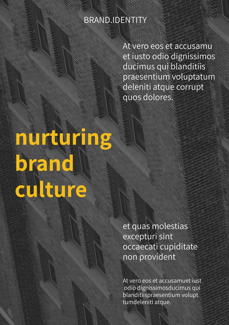 Corporate Ethos Featuring Urban Brick Building Pattern