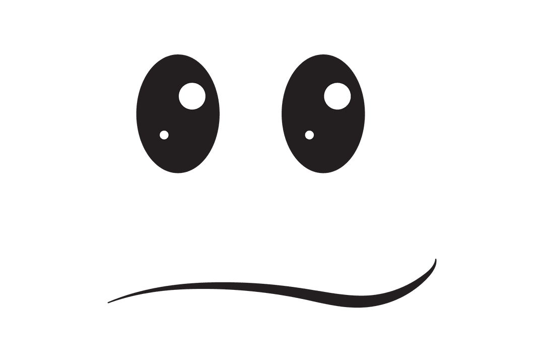 Cute Happy Face Transparent Background Vector