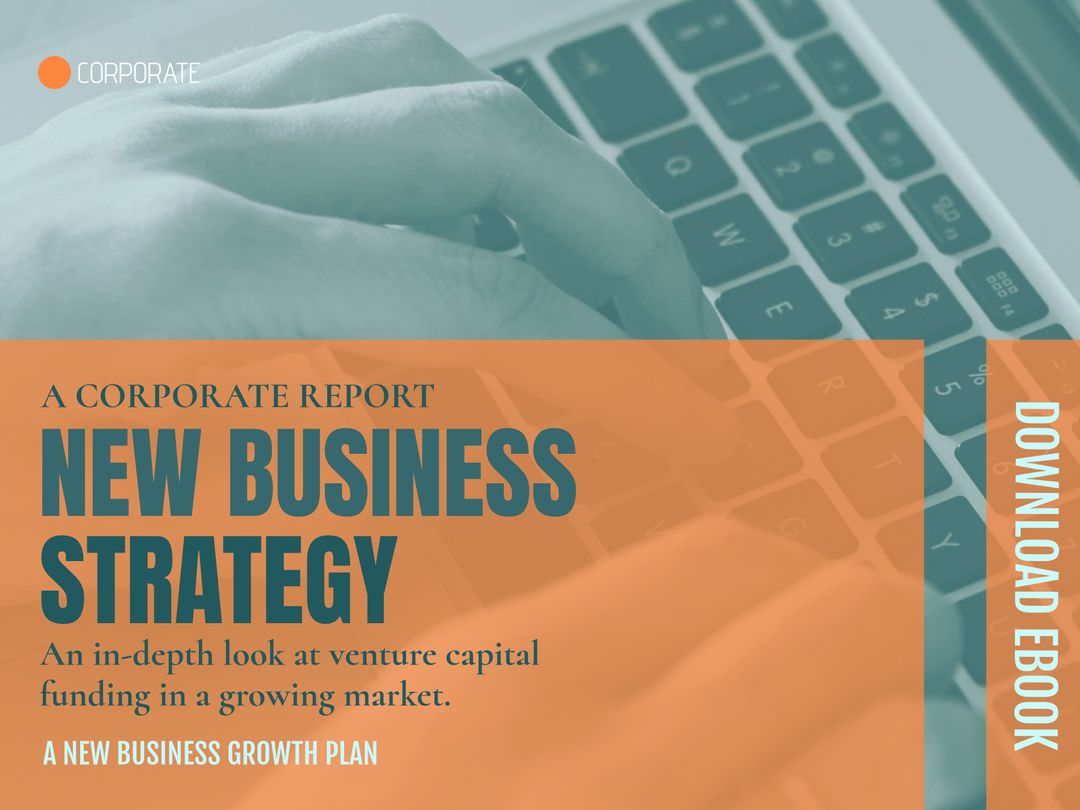 Corporate Strategy Report Cover Template with Futuristic Design