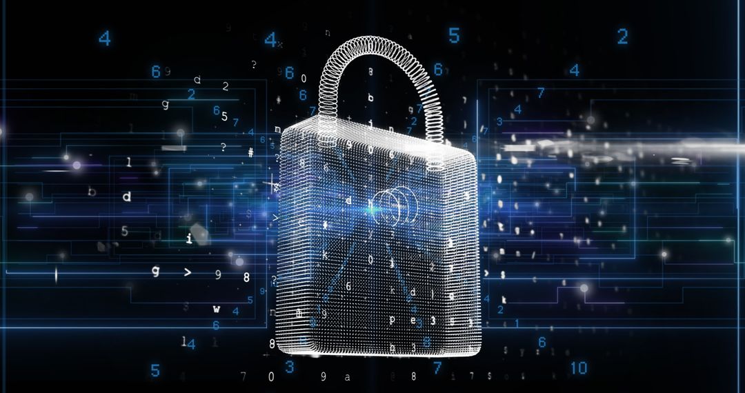 Digital Padlock Securing Data in a Virtual Cyber Space