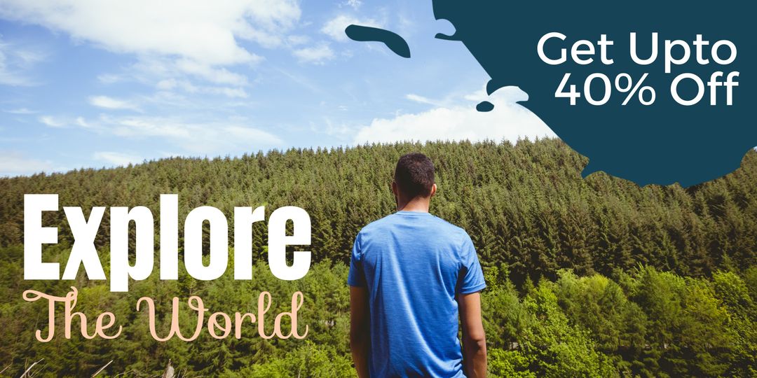 Traveler Gaze Nature Deal Offer Adventure Exploration - Download Free Stock Templates Pikwizard.com