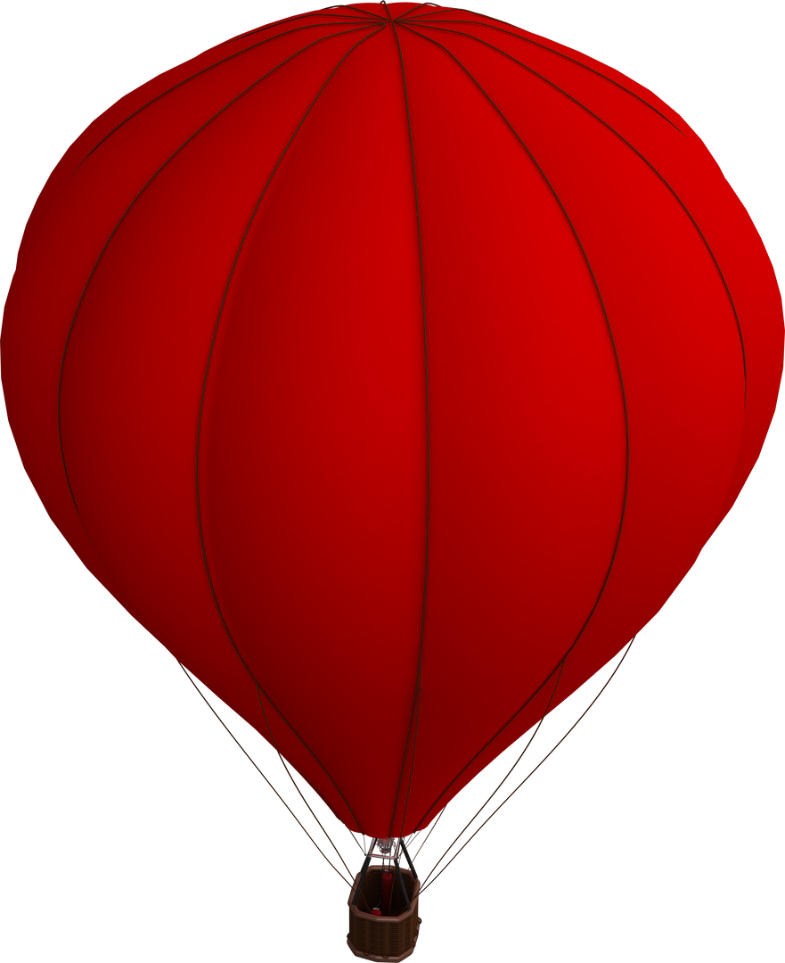 Transparent Red Hot Air Balloon Isolated on Transparent Background - Download Free Stock Images Pikwizard.com