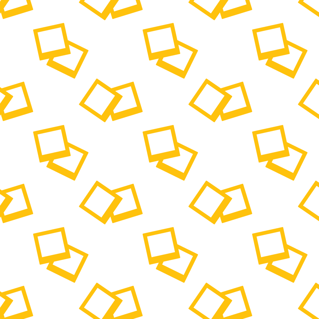 Abstract Yellow Squares Pattern on Transparent Background