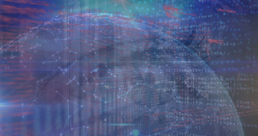 Futuristic Data Network and Cyber Security Concept