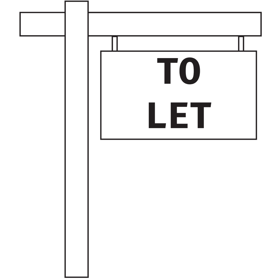 Transparent Real Estate To Let Sign Icon Vector Illustration