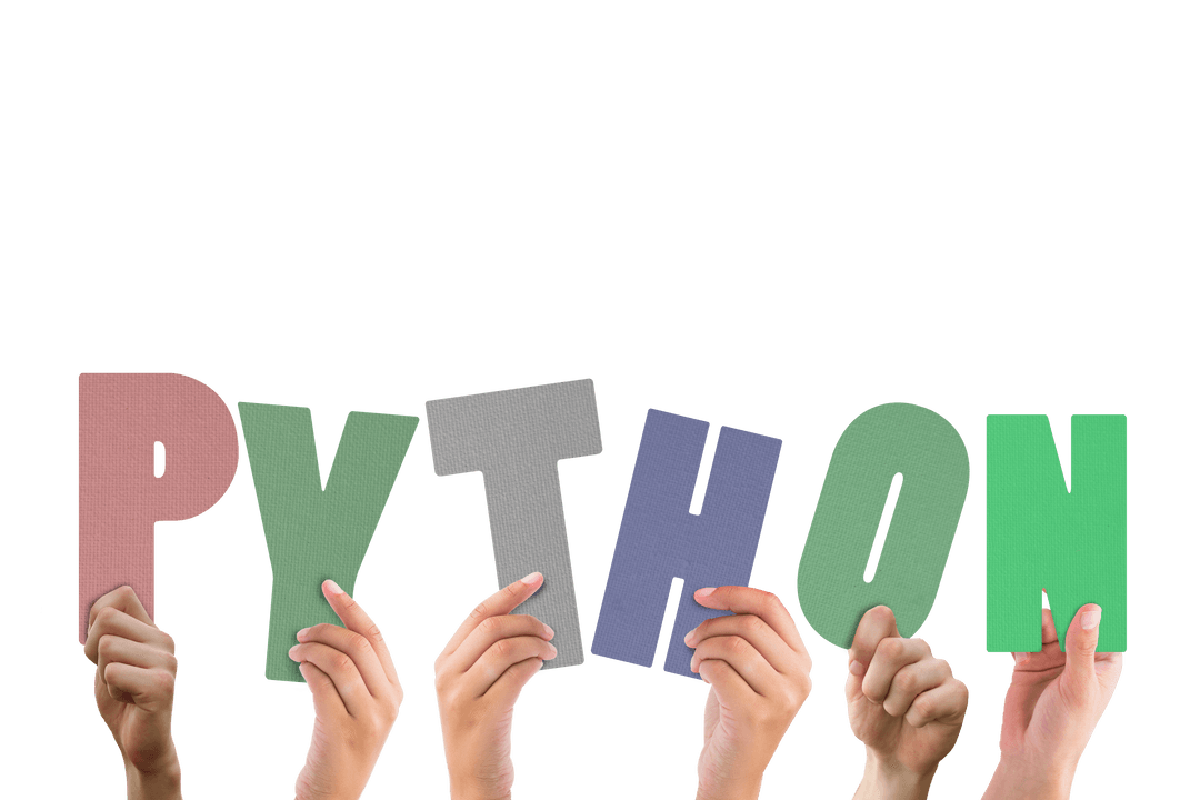 transparent diverse hands holding colorful python letters - Download Free Stock Images Pikwizard.com