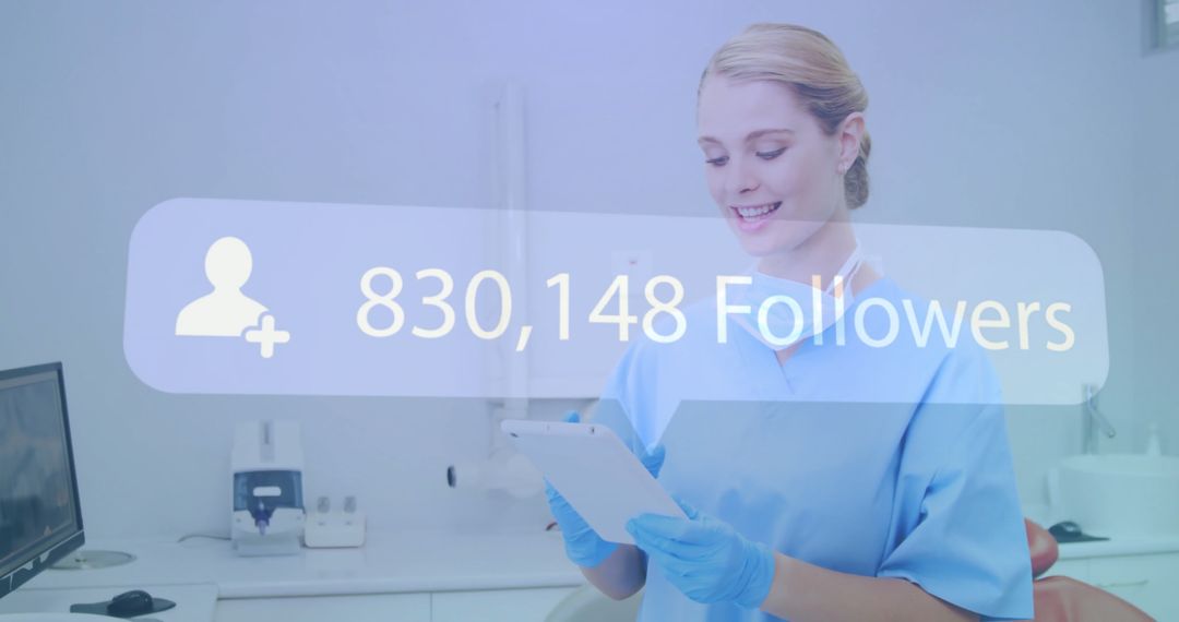Healthcare Professional Utilizing Digital Followers' Data