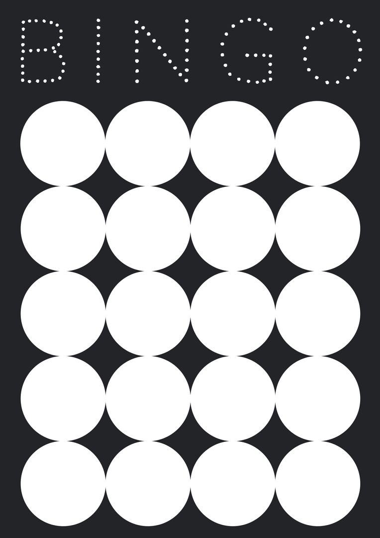 Classic Bingo Card Design for Game Night and Education