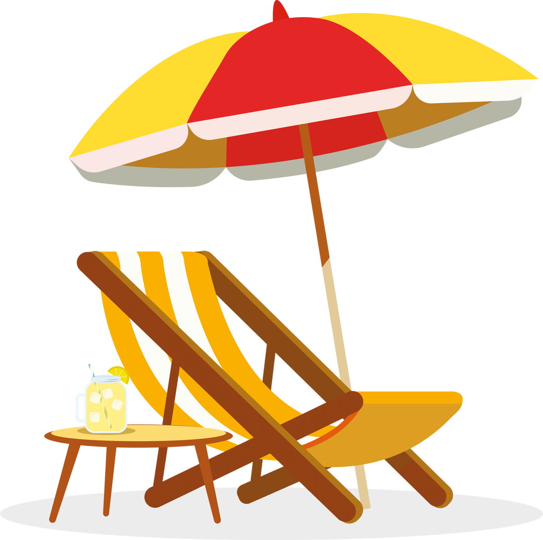 Sunbed and Umbrella on Transparent Background Vector - Download Free Stock Images Pikwizard.com