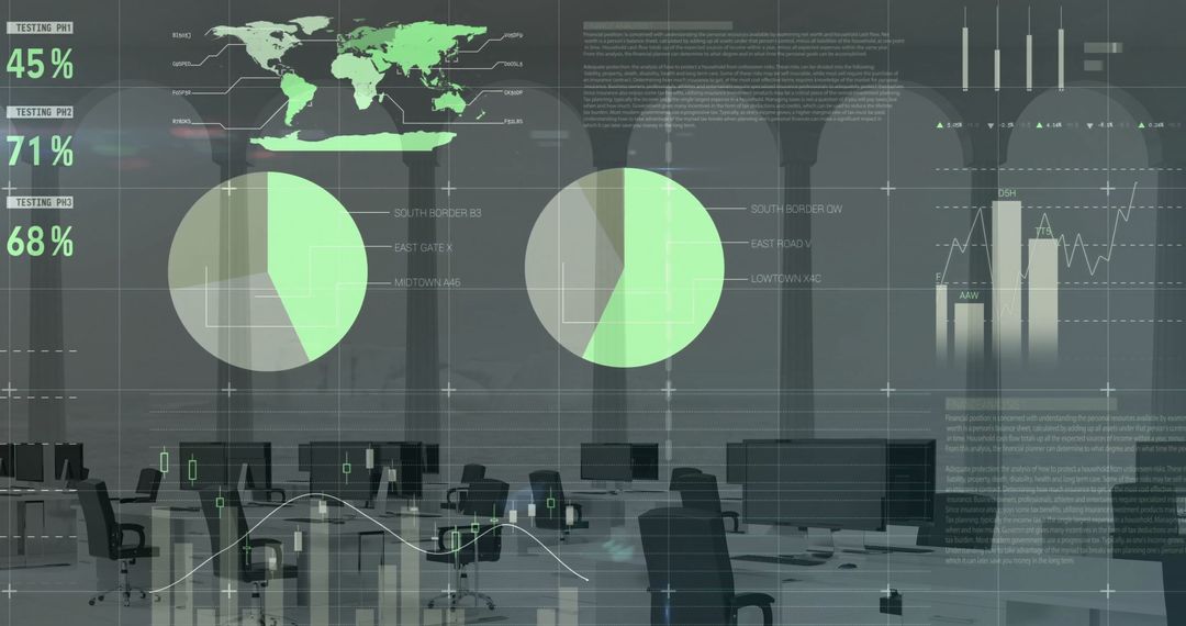 Digital Dashboard in Modern Office Environment