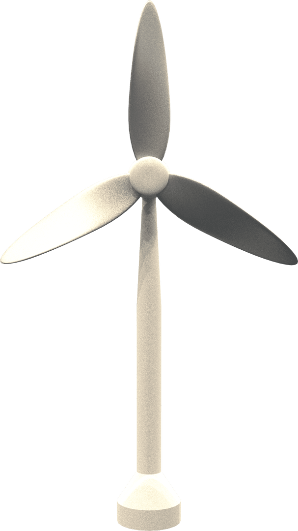 White Windmill Illustration for Wind Energy Concepts