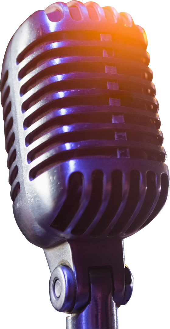 Retro Microphone Isolated on Transparent Background - Download Free Stock Images Pikwizard.com