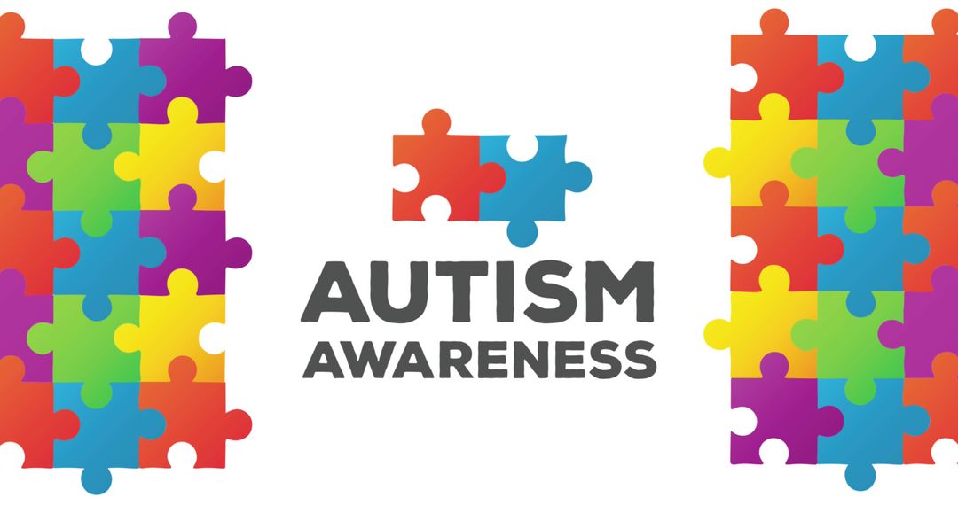 Colorful Puzzle Pieces Highlight Autism Awareness Concept