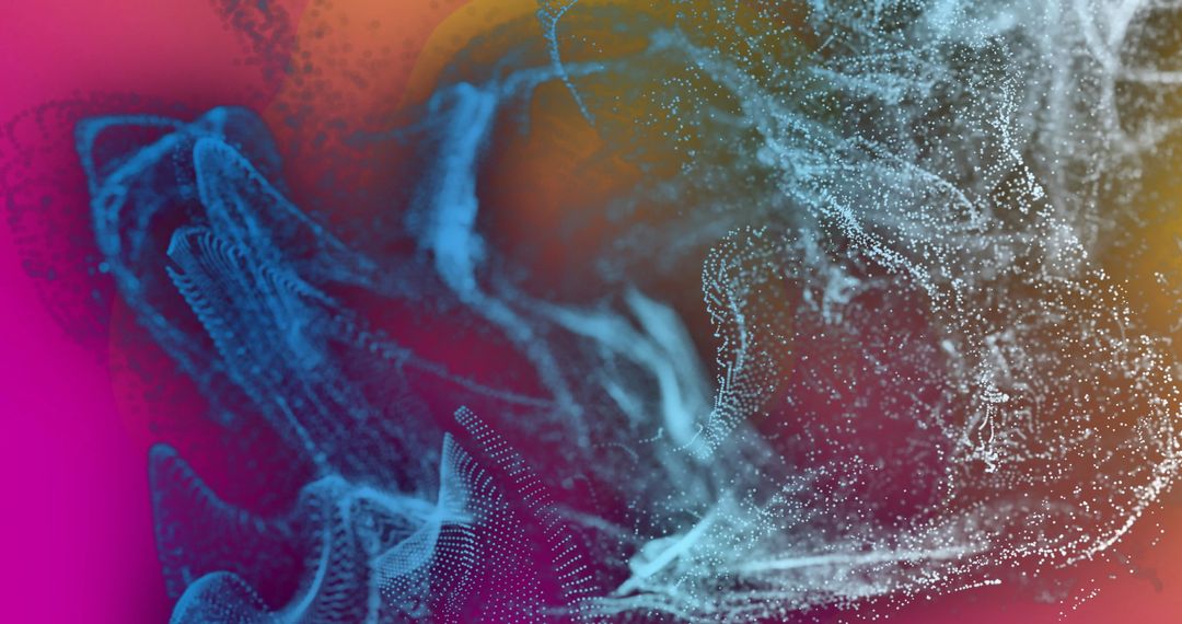 Glowing Light Patterns on Vivid Purple Abstract Background