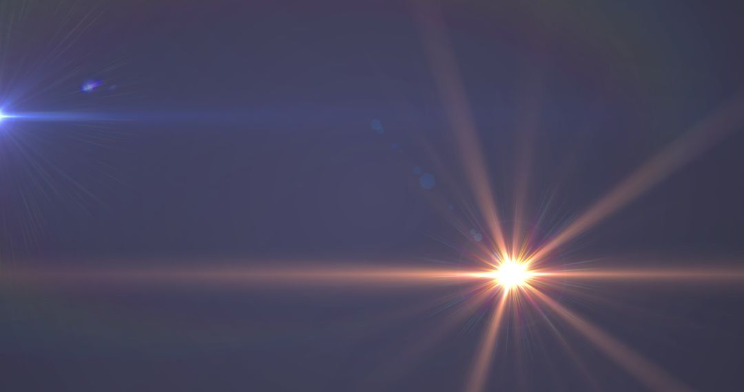 Abstract Light Trails and Sparkle on Dark Background