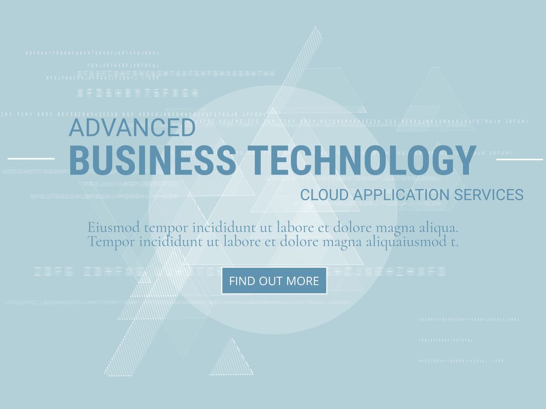 Innovative Business Technology Flyer with Cloud Solutions