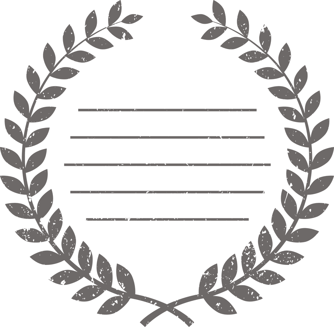 Transparent Laurel Wreath Template for Certificates