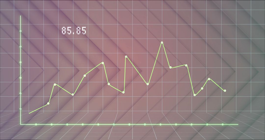 Dynamic Line Chart with Abstract Background Grid