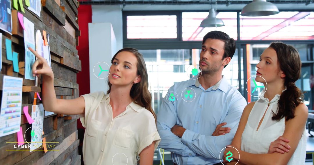 Team Collaboration in Modern Workspace with Visual Planning