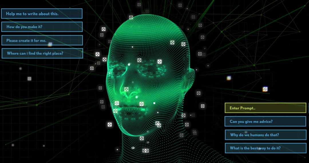 digital interface with ai data processing on virtual human - Free Images, Stock Photos and Pictures on Pikwizard.com