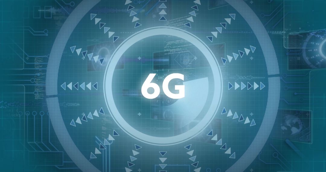 Digital Interface Depicting 6G Technology Advancements