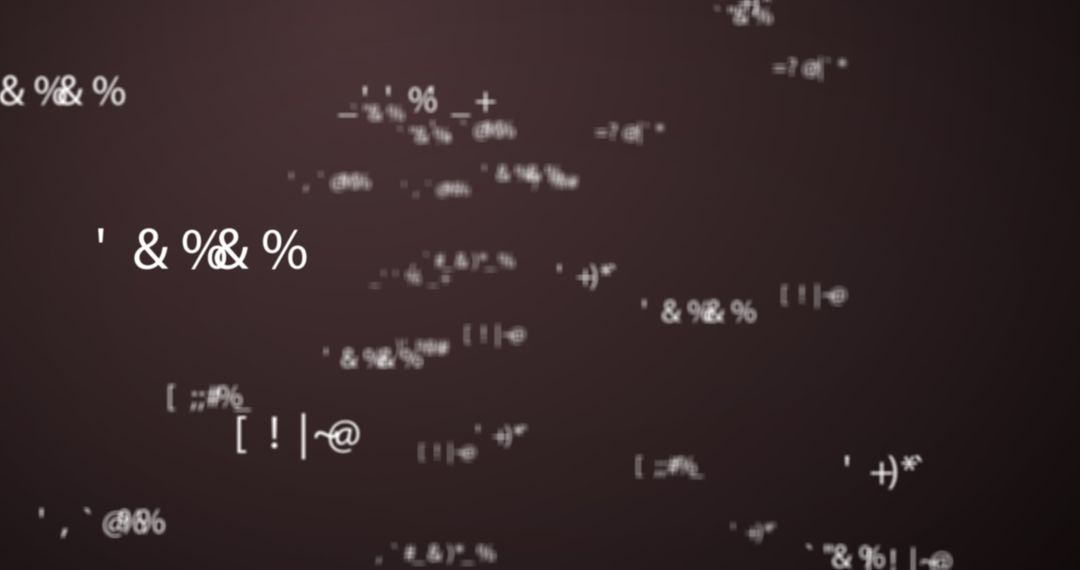 Random White Symbols on Dynamic Grey Background