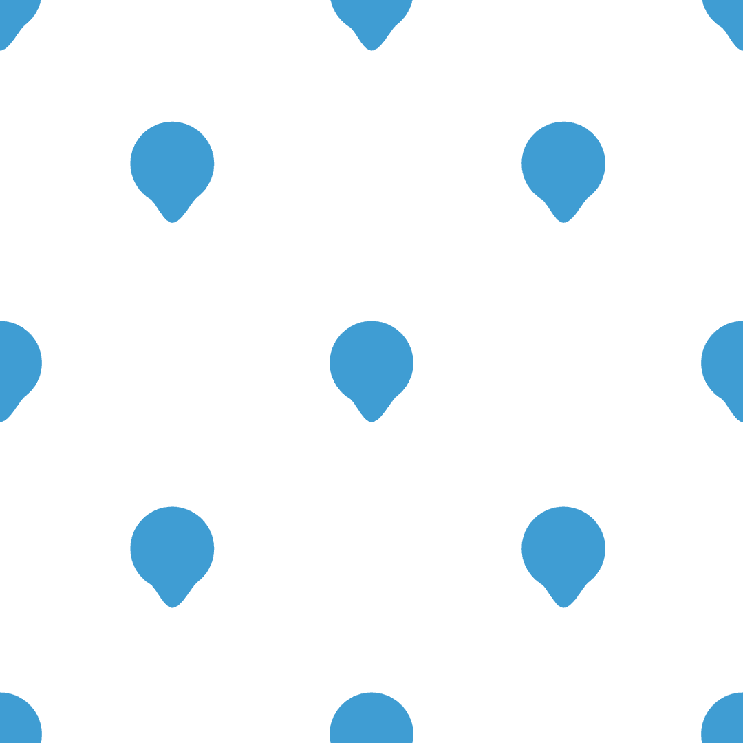 Blue Balloon Silhouettes Pattern on Transparent Background