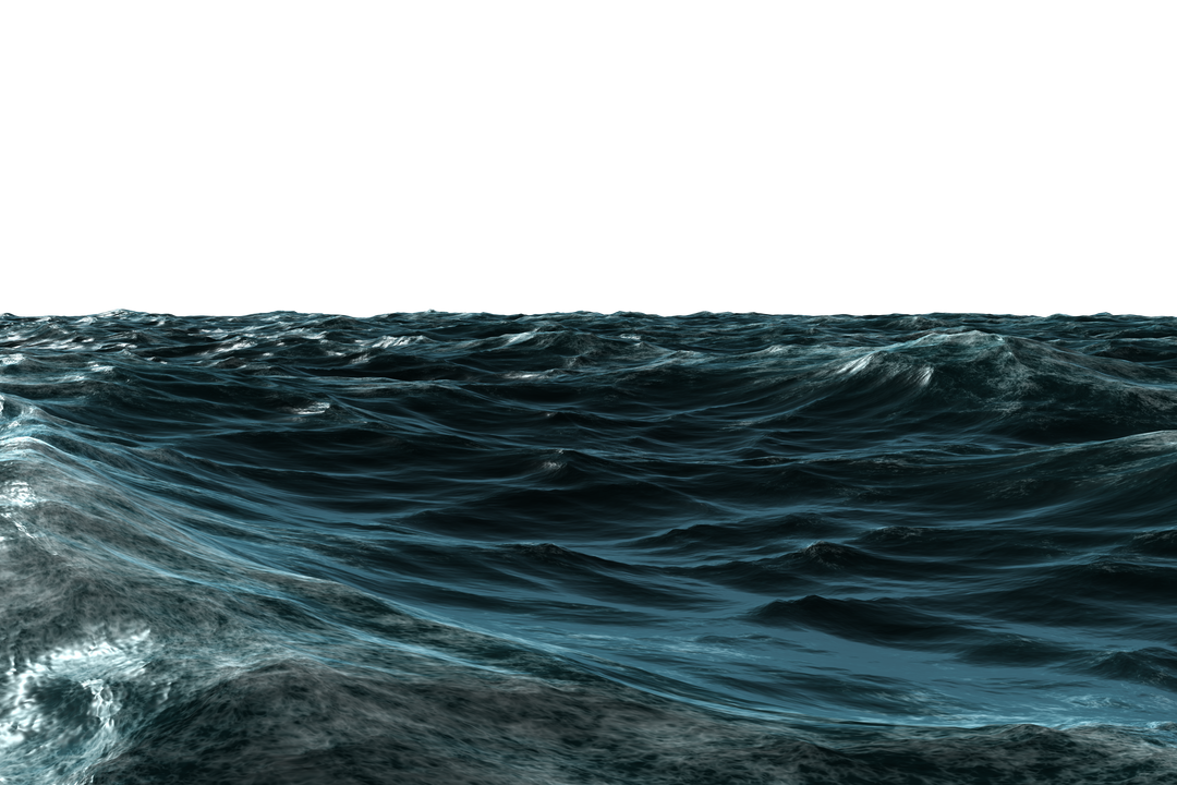 Transparent sea waves with surge on dark water - Download Free Stock Images Pikwizard.com