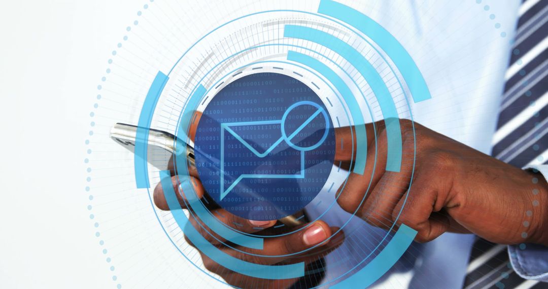 Modern Technology Concept with Digital Interface Overlay