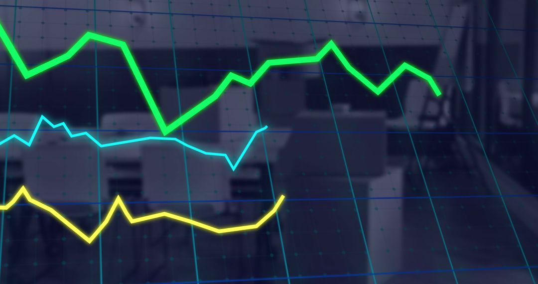 Digital Financial Graphs in Modern Office Environment
