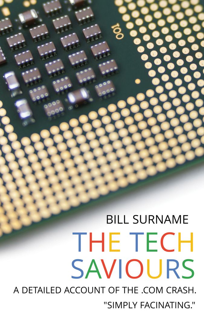 Technology Book Promo with Close-up of CPU Chip