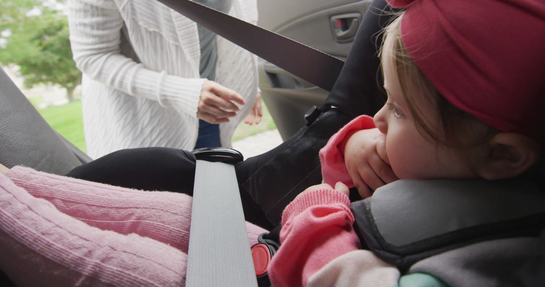 Mother Fastening Child in Car Seat - Free Images, Stock Photos and Pictures on Pikwizard.com