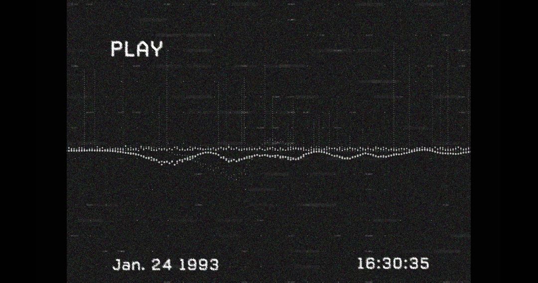 retro video display with digital interference effect - Free Images, Stock Photos and Pictures on Pikwizard.com