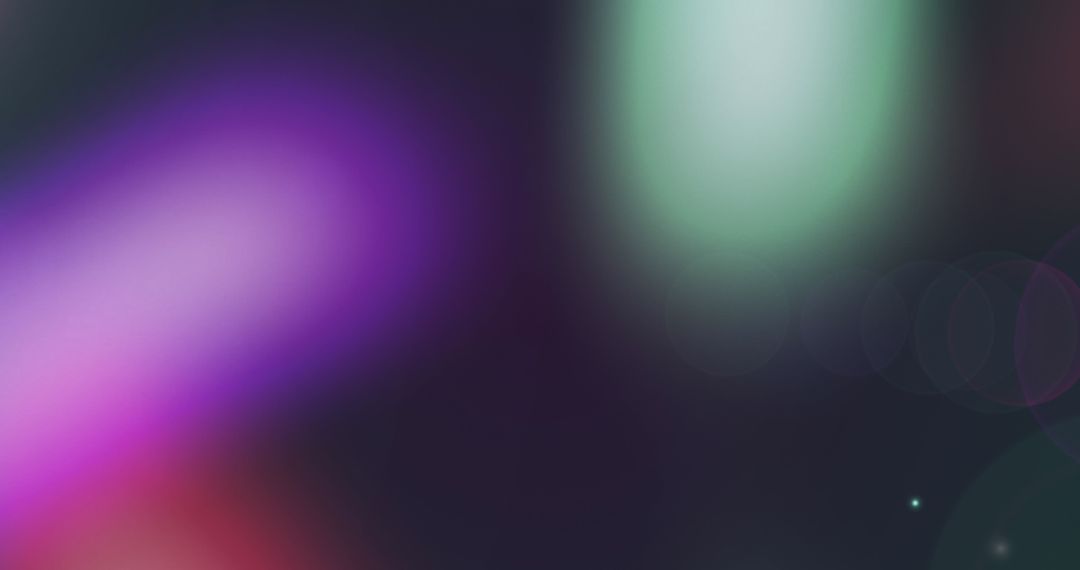 Abstract Colorful Light Spots on Blurred Cityscape