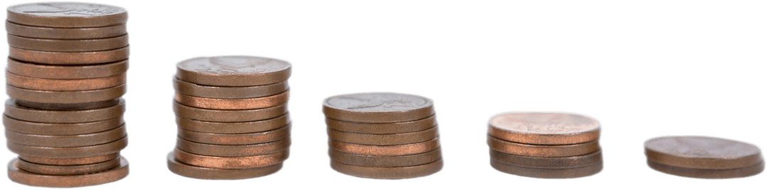 Transparent Coins Stacks in Decreasing Height Order