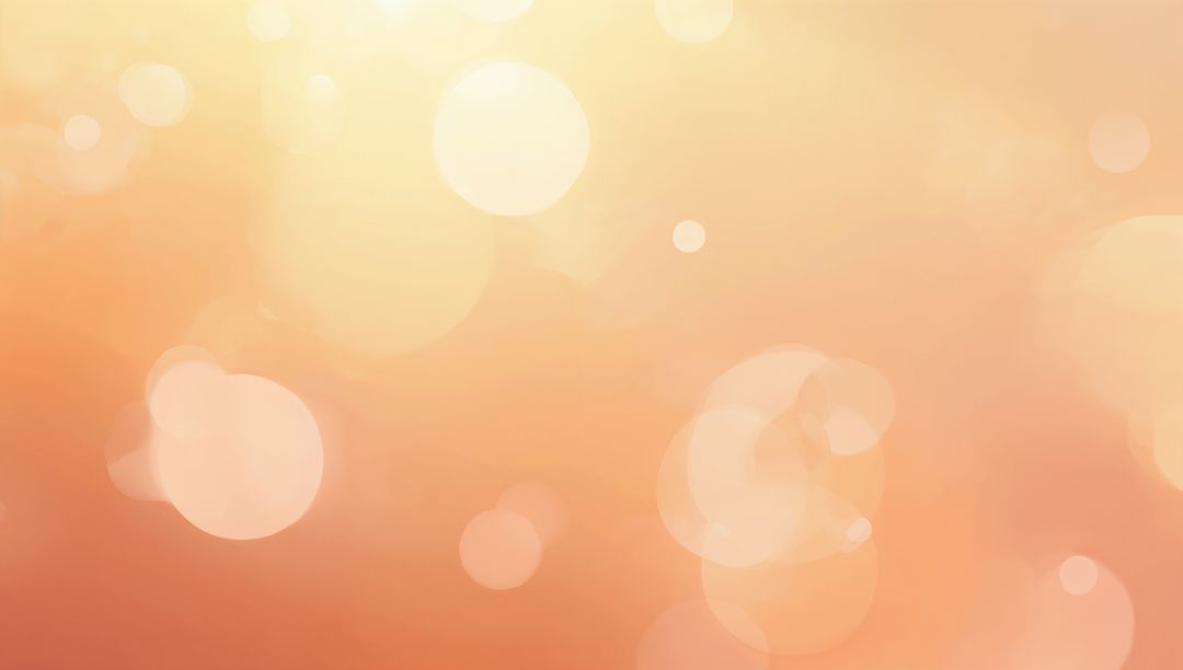 Peach Bokeh Glow Background Radiating Soft Light Orbs Warm Gradient