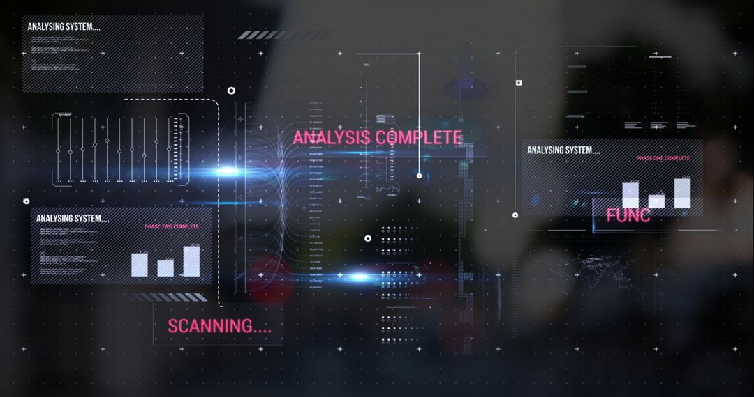 digital interface with coding and analytical data overlaid on buildings - Free Images, Stock Photos and Pictures on Pikwizard.com