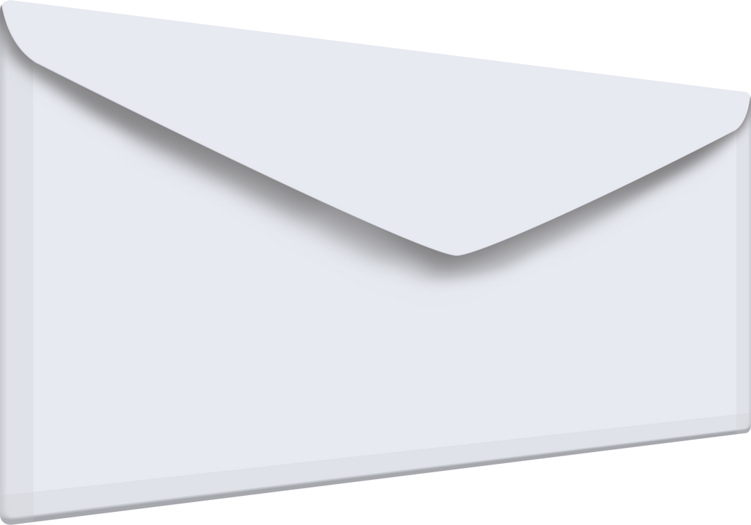 White Envelope Illustration on Transparent Background - Download Free Stock Images Pikwizard.com